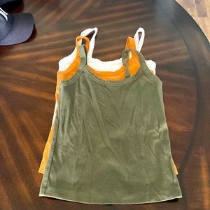Wild fable ribbed tank tops set of 3
